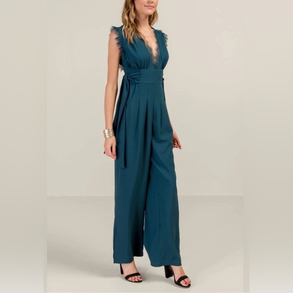 Francesca's Collections Deep Blue Jumpsuit